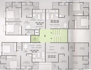 Project Image of 634.0 - 729.0 Sq.ft 2 BHK Apartment for buy in Shyam Hill