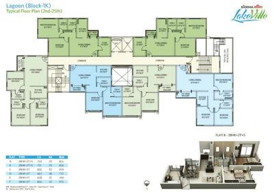 Project Image of 518.0 - 1281.0 Sq.ft 2 BHK Apartment for buy in Siddha Eden Lakeville Phase I