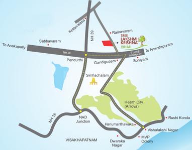 Charan Sree Lakshmi Krishna Vihar Location Plan 1