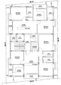 Arjun Sai Kiran Sai Kiran Cluster Plan from 1st to 3rd Floor 1