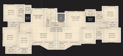 Project Image of 767.0 - 783.0 Sq.ft 3 BHK Apartment for buy in Aditya Nisarg Tulips