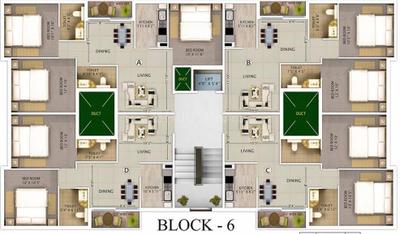 Project Image of 1100 Sq.ft 3 BHK Apartment / Flat for sale in Narendrapur for Rs. 5000000