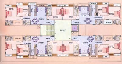 Project Image of 0.0 - 1445.0 Sq.ft 3 BHK Apartment for buy in Evershine Solitaire