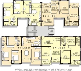 Project Image of 990.0 - 1805.0 Sq.ft 2 BHK Apartment for buy in Nanu Sapana Woods