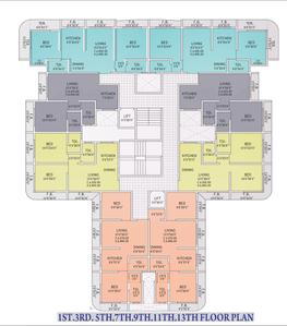 Project Image of 650.0 - 885.0 Sq.ft 1 BHK Apartment for buy in Viva Rium And GR And Sons Ganga CHSL