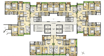 Project Image of 390.19 - 1044.1 Sq.ft 1 BHK Apartment for buy in West Pioneer Metro Grande Tower C And D