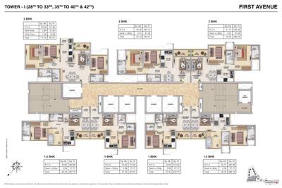 Project Image of 352.0 - 906.97 Sq.ft 1 BHK Apartment for buy in Runwal Avenue