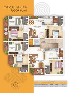 Project Image of 1540.0 - 1775.0 Sq.ft 3 BHK Apartment for buy in Swarnim Residences