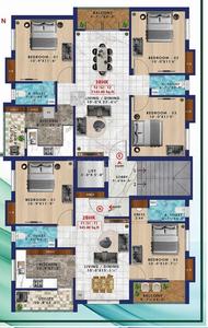 Project Image of 945.0 - 1143.0 Sq.ft 2 BHK Apartment for buy in HP Freedom Flats