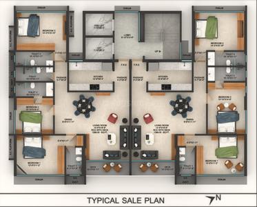 Project Image of 1286.0 - 2572.0 Sq.ft 3 BHK Apartment for buy in Siddhgiri