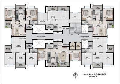 Project Image of 645.0 - 900.0 Sq.ft 1 BHK Apartment for buy in Pawa Blossom