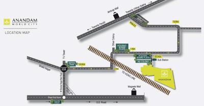 Project Image of 1216.97 - 2169.9 Sq.ft 3 BHK Apartment for buy in Goldbricks Kukreja Anandam World City Tower H And M
