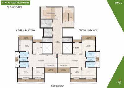 Project Image of 1132 Sq.ft 2 BHK Apartment / Flat for sale in Kharghar for Rs. 28000000