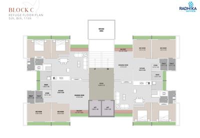 Project Image of 566.29 - 613.33 Sq.ft 2 BHK Apartment for buy in Shubhshree Radhika Skyview