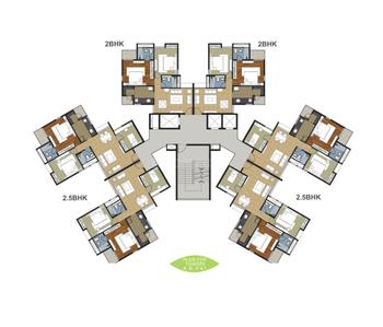 Project Image of 660.15 - 833.45 Sq.ft 2 BHK Apartment for buy in Adani Elysium Phase 2 Tower A and I