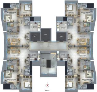 Project Image of 0.0 - 758.0 Sq.ft 3 BHK Apartment for buy in Kinner Goverdhangiri
