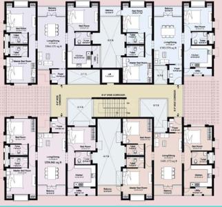 Project Image of 1357.0 - 1680.0 Sq.ft 3 BHK Apartment for buy in Hallmark Golden County