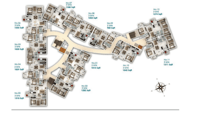 Project Image of 980.0 - 1333.0 Sq.ft 2 BHK Apartment for buy in Mahabaleshwara Classique Ruby