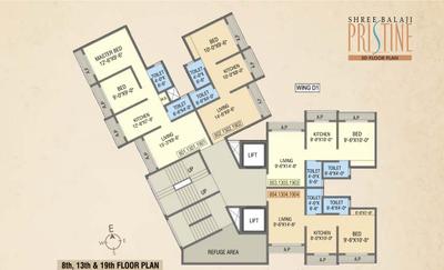 Project Image of 402.0 - 570.0 Sq.ft 1 BHK Apartment for buy in Shree Balaji Pristine