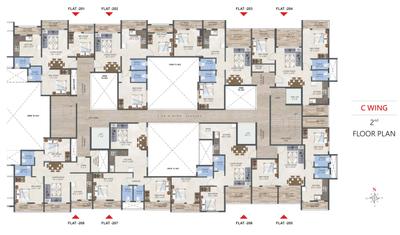 Project Image of 0.0 - 901.0 Sq.ft 2 BHK Apartment for buy in Mangalmurti Residency
