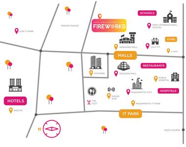 Project Image of 775.0 - 1103.3 Sq.ft 2 BHK Apartment for buy in Kumar Parc Residences A1