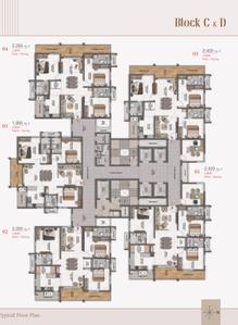 Project Image of 1905.0 - 2800.0 Sq.ft 3 BHK Apartment for buy in DSR Ciel