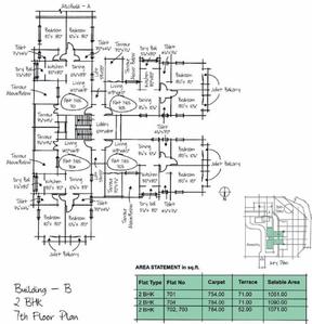 Project Image of 754.0 - 791.0 Sq.ft 2 BHK Apartment for buy in Pinnacle Apartment
