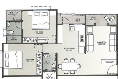 Project Image of 875.0 - 1085.0 Sq.ft 2 BHK Apartment for buy in Swami Yogi Greens Residency