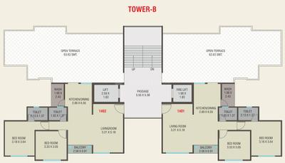 Project Image of 730.0 - 1125.0 Sq.ft 2 BHK Apartment for buy in Darshanam Twin Tower