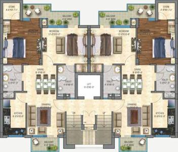Project Image of 615.0 - 767.0 Sq.ft 2 BHK Apartment for buy in Amarjit City Floors