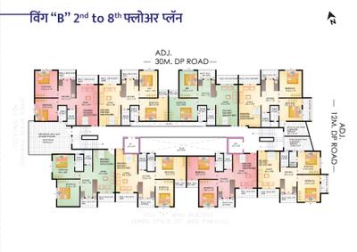 Project Image of 814.0 - 1008.0 Sq.ft 2 BHK Apartment for buy in Swastik Mangal