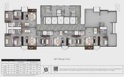 Project Image of 766.28 - 1170.8 Sq.ft 2 BHK Apartment for buy in Vista Residences Wing D Tower 3