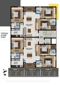 Project Image of 0.0 - 1478.0 Sq.ft 3 BHK Apartment for buy in Sri Falcon Eyrie