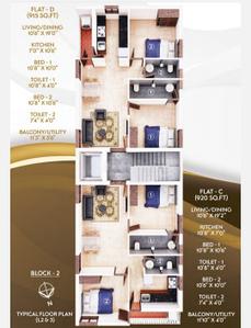 Project Image of 915.0 - 1173.0 Sq.ft 2 BHK Apartment for buy in Manyas Sri Sai Sagar