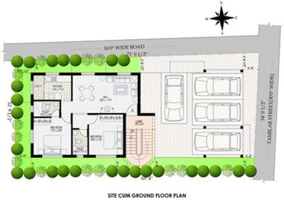 Project Image of 903 Sq.ft 2 BHK Apartment / Flat for sale in Choolaimedu for Rs. 9500000