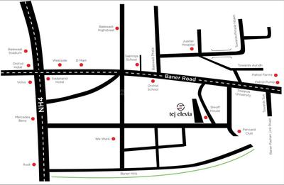 Project Image of 892.97 - 1071.98 Sq.ft 2 BHK Apartment for buy in Tejelevia Building D And Tejone Baner