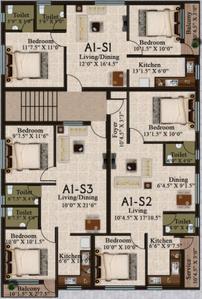 Project Image of 745.0 - 915.0 Sq.ft 2 BHK Apartment for buy in Golden Shri Vaaru