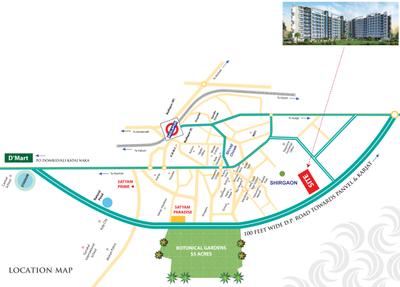 Project Image of 313.66 - 471.78 Sq.ft 1 BHK Apartment for buy in Shreeji Satyam Sheela Wing F