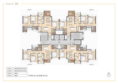 Project Image of 975.0 - 1079.94 Sq.ft 3 BHK Apartment for buy in Lodha Pune NIBM Project Tower 10
