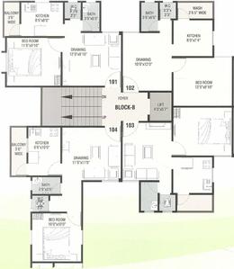 Project Image of 621.0 - 927.0 Sq.ft 1 BHK Apartment for buy in Shree Vishvnath Panchratna Residency