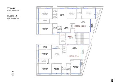 Project Image of 1416.32 - 1907.69 Sq.ft 3 BHK Apartment for buy in VMS Arbor