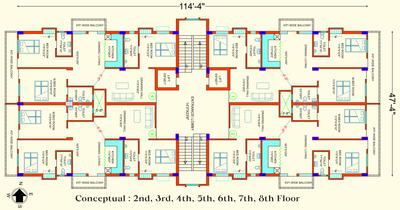 Mahajan Gharana Mahajan Gharana Cluster Plan from 2nd to 8th Floor 1