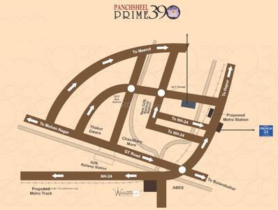 Project Image of 0.0 - 993.19 Sq.ft 3 BHK Apartment for buy in Panchsheel Prime 390 Phase 2