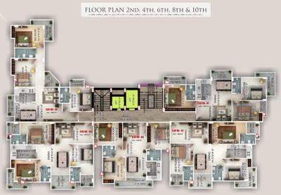 Project Image of 1325.0 - 1630.0 Sq.ft 3 BHK Apartment for buy in Sai SV Heights