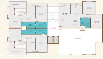 Project Image of 621.08 - 729.58 Sq.ft 2 BHK Apartment for buy in Grey Etihad Towers Phase 2