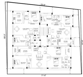 Project Image of 1021.0 - 1460.0 Sq.ft 2 BHK Apartment for buy in SCPC Manam