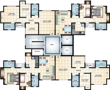 Project Image of 0.0 - 524.0 Sq.ft 2 BHK Apartment for buy in DSS Mahavir Estella Wing A And B