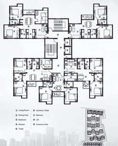 Project Image of 831.0 - 1460.0 Sq.ft 2 BHK Apartment for buy in DTC Southern Heights