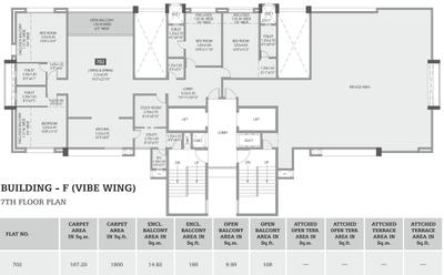 Project Image of 1567.0 - 1800.0 Sq.ft 4 BHK Apartment for buy in Sagar Waters Edge Phase V