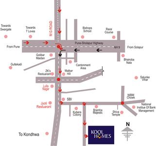 Project Image of 1380 Sq.ft 2 BHK Apartment / Flat for sale in Kondhwa for Rs. 8500000